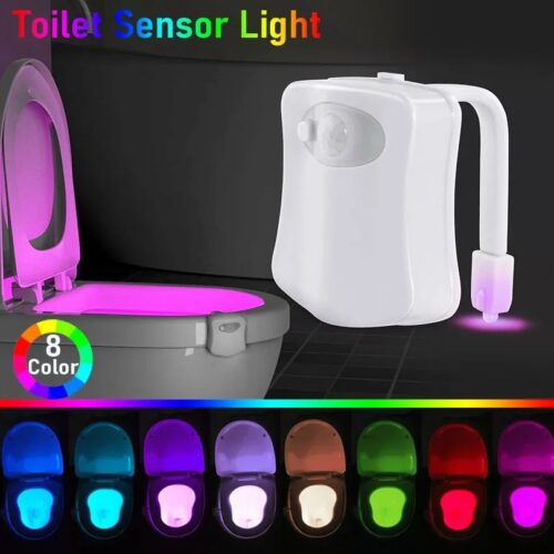 Luz para tasa de baño con sensor de movimiento
