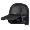 Gorra de cuero con orejeras