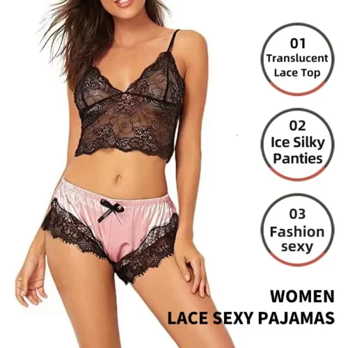 Pijama de encaje de mujer