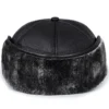 Gorra de cuero con orejeras