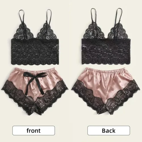 Pijama de encaje de mujer
