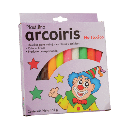 Plastilina en barra arcoiris
