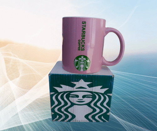 Taza con logo de Starbucks