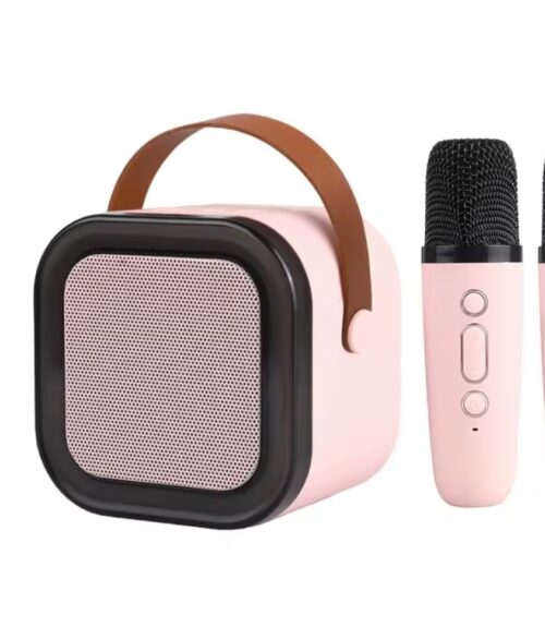 Mini bocina con micrófono para karaoke