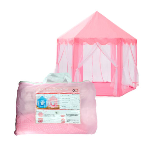 Casa tienda de campaña infantil con forma de castillo