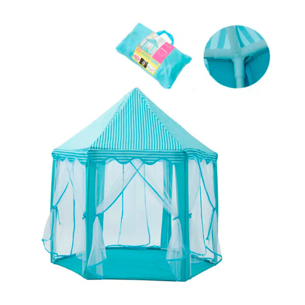 Casa tienda de campaña infantil con forma de castillo
