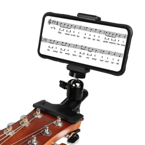 Soporte de teléfono para guitarra