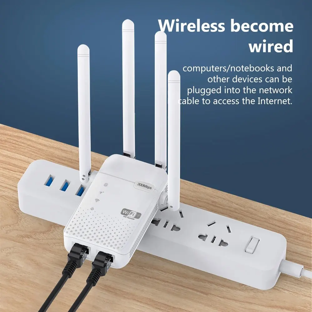 Repetidor WiFi inalámbrico de 300Mbps