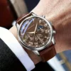 GENEVA-reloj de cuarzo con correa de lujo para hombre