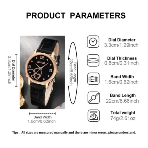 Set de Billetera, reloj y lentes para mujer