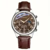 GENEVA-reloj de cuarzo con correa de lujo para hombre