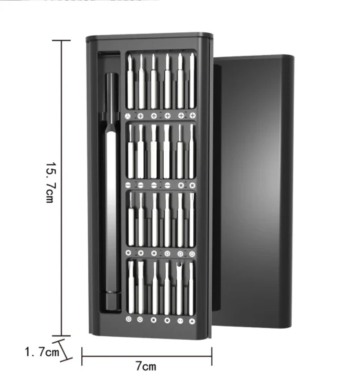 Juego de destornilladores de precisión magnéticos, 25 en 1