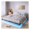 Base Cama King Size Flotante Con Luces Led Ajustables