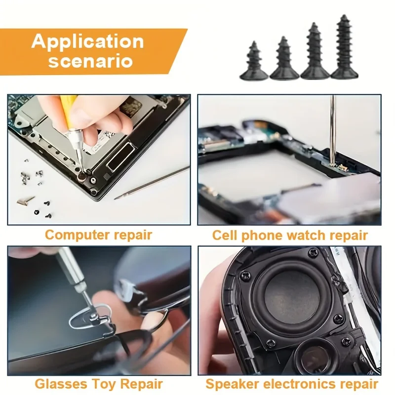 Kit de 800 tornillos autorroscante de acero al carbono