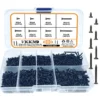 Kit de 800 tornillos autorroscante de acero al carbono