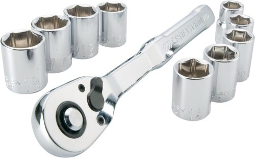 CRAFTSMAN - Juego de herramientas mecánicas, métrico, unidad de 3/8 pulgadas, 10 piezas