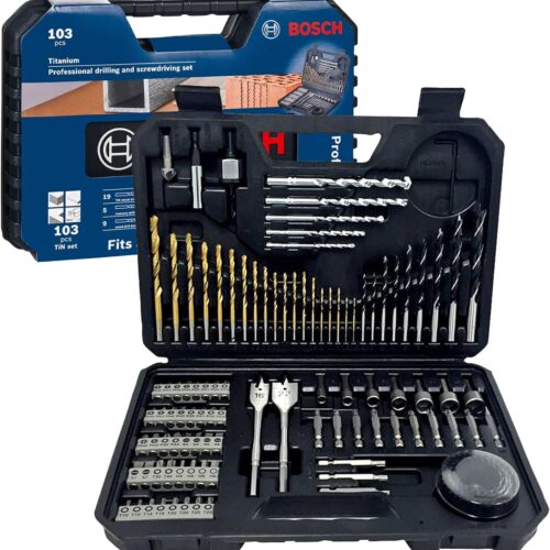 Bosch Set de Puntas y Brocas en Titanio Bosch 103 unidades