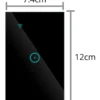 Apagador Inteligente Smart Touch 2 Botones Negro