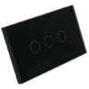 Apagador Inteligente Smart Touch 3 Boton Negro