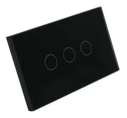 Apagador Inteligente Smart Touch 3 Boton Negro