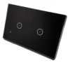 Apagador Inteligente Smart Touch 2 Botones Negro