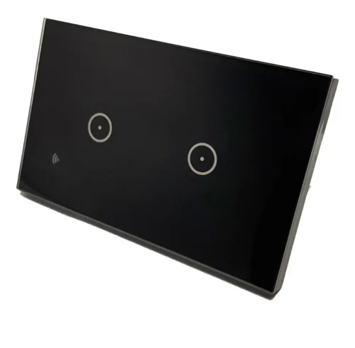 Apagador Inteligente Smart Touch 2 Botones Negro