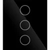 Apagador Inteligente Smart Touch 3 Boton Negro