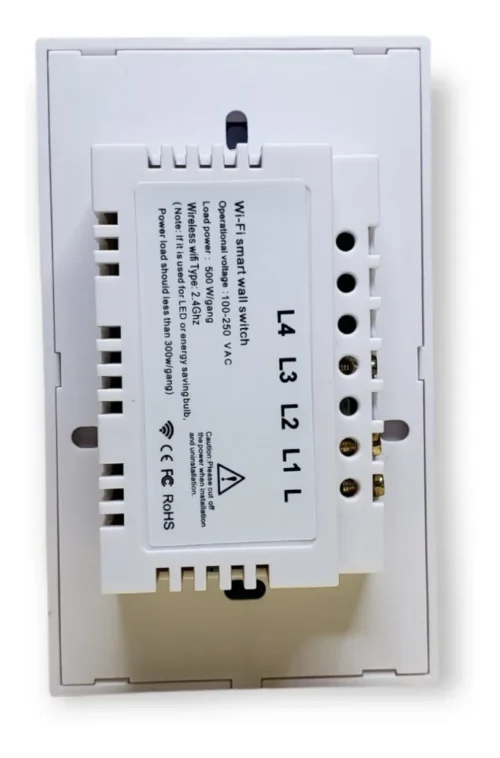 Apagador Wifi Sin Neutro 2 Botones Color Blanco Smartlife
