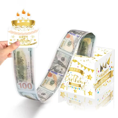 Caja de regalo para  dinero en billetes